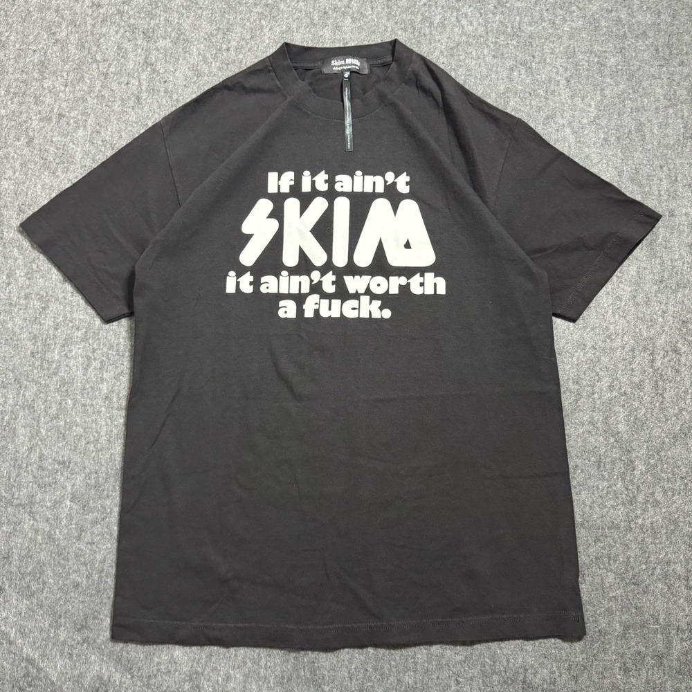 Skim Milk Mens Graphic T-Shirt Black FW18 Cotton Made in USA Size M